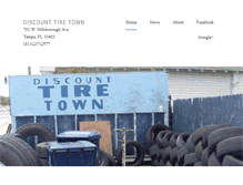 Tablet Screenshot of discounttiretown.com